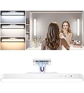 YLXS Wireless Makeup Light Bar, Rechargeable Vanity Lights for Mirror with 3 Color Modes, Bathroo...