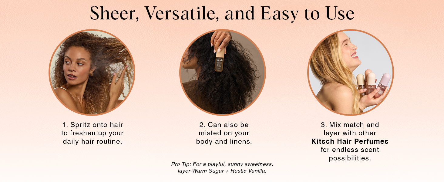 Kitsch Hair Perfume for Women - Rustic Vanilla