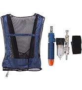 Jiawu Air Conditioner Waistcoat, Welding Steel Air Compressed Cooling Vest, Adjustable Vortex Tub...
