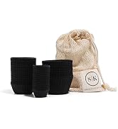 The Silicone Kitchen Reusable Silicone Baking Cups Gift Set Bundle, 24 Regular Baking Cups, 12 Ju...