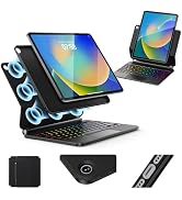 GGQFGTOJ for iPad 9th Generation Case with Keyboard,Keyboard Case for iPad 9th/8th/7th Gen, Magic...