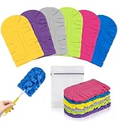 Clean Beastie 6 PCS Fleece Reusable Duster Refills for Swiffer, Washable 360 Dusters for Cleaning...