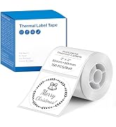 TYPONOS Label for PM240 Printer, 2'' (50x50mm) Thermal Tape, 1 Roll White