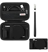 Supmay Carrier Bag Case for Canon PowerShot G7 X Mark III Digital Camera, Soft Silicone Protectiv...