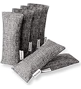 Marsheepy 6 Pack Natural Bamboo Charcoal Bags, Shoe Deodorizer and Odor Remover, 100% Natural Sho...