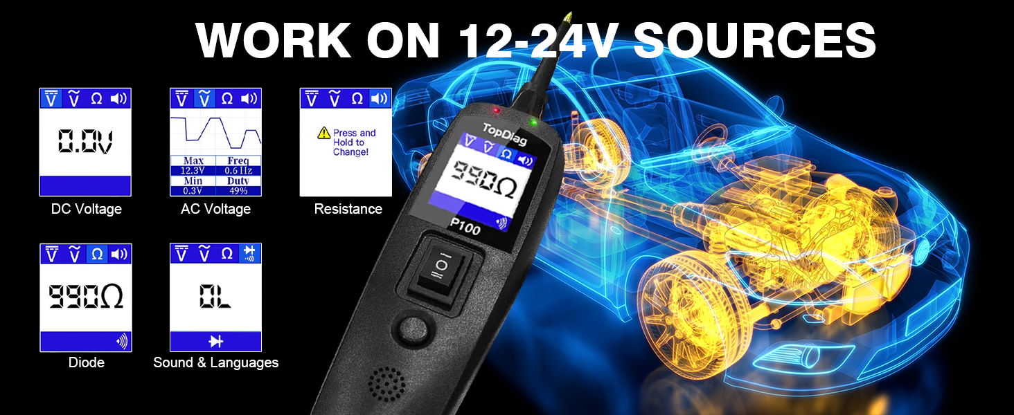 Work on 12-24V sources