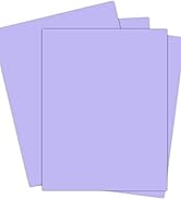 Purple Cardstock 8.5 x 11 Purple Paper,Colored Cardstock Paper, 40 Sheets Light Purple Card Stock...