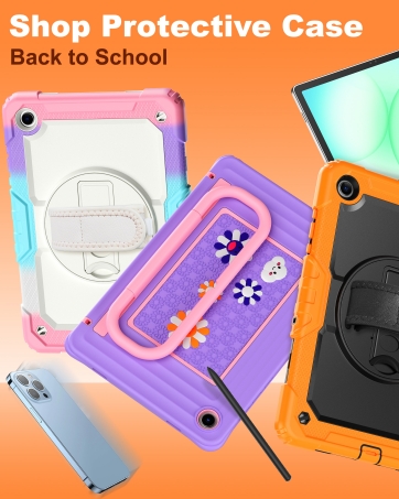 hxcaseac ipad tablet case for kids, girls, shockproof, rugged, protective, heavy duty,, rugged, hard