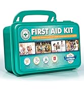 General Medi 150 Pieces Hardcase First Aid Kit - First Aid Box Contains Premium Medical Supplies ...