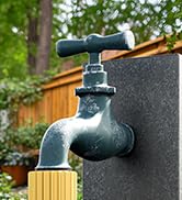 QUOBAS Water Flow Meter with Brass Fittings, Easy-Install Garden Hose Flow Meter for RV, Outdoor ...
