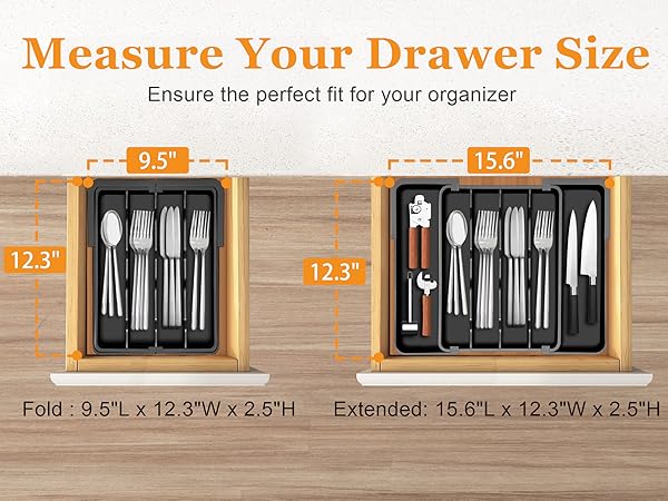 expandable silverware organizer