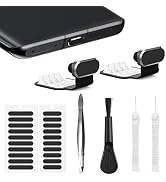 Gavemi USB C Dust Plug, for Phones with USB Type C Charging Port, USB C Anti Dust Cover Cap Kit w...