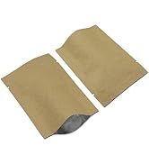 PABCK 100 Pieces 2.4x3.5 inch (Inside Size 2x3.1 inch) Inner Mylar Foil Open Top Sealable 5.5mil ...