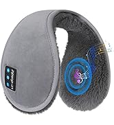 LC-dolida Bluetooth Ear Warmers Winter Music Earmuffs Bluetooth Ear Muffs Built-in HD Speakers Wi...
