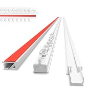 Self Adhesive Curtain Track No Drill Ceiling Curtain Track, Peel and Stick Curtain Rail Renter Fr...