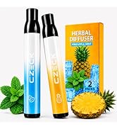 Herbal Diffuser Pen 2 Pack, Mint & Pineapple Non-Electric Aroma Stick | For Adult Daily Use, Port...