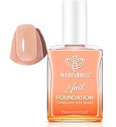modelones Nail Strengthener Jelly Nude Nail Repair for Damaged Nails Strengthening Polish 15ml Na...