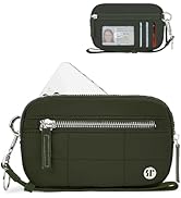 Sunpour Wristlet Wallet for Women,Quilted Nylon Purse with 3 Zippers,Credit Card Holder and Cell ...