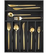 oridom Kitchen Bamboo Silverware Organizer, Kitchen Drawer Organizer - Utensil Holder and Cutlery...