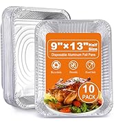 Homewarm Aluminum Foil Pans 9x13 Disposable – Heavy Duty Baking Pan for Lasagna, Casseroles, Meal...