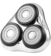 Rotary Replacement Shaver Head-black (White)