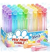 Paw Print Mini Bubble Wands, Cat Party Supplies, Puppy Dog Birthday Decoration, Party Favors for ...