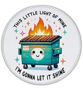 Dumpster Fire Mouse Pad, This Little Light of Mine Dumpster Fire Mouse Pad for Wireless Mouse Com...