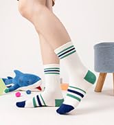 Eyean Kids Boys Athletic Socks Basketball Sport Cotton Breathable Crew Youth Casual Socks 6 Pairs