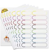 Baby Bottle Labels for Daycare, 128 PCS Waterproof Name Labels for Kids Stuff School Supplies, Se...