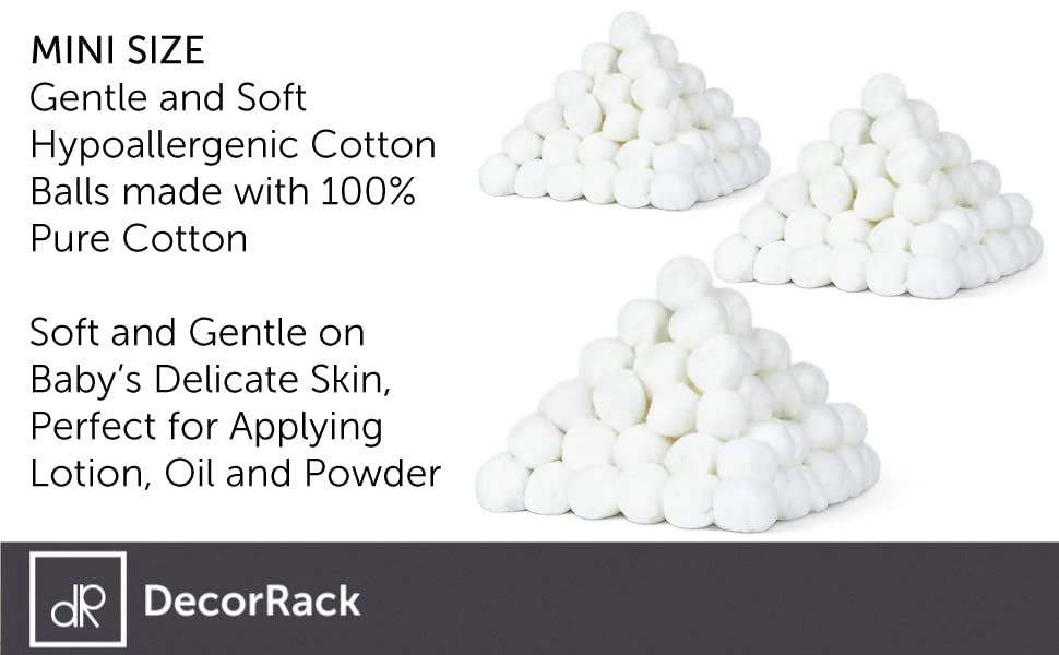 mini cotton ball footer