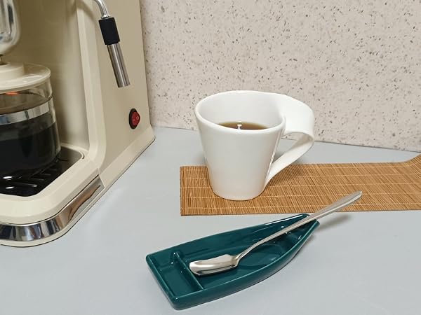 Coffee Spoon and Rest for Coffee Bar