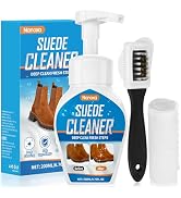 Nanoxa Suede Shoe Cleaner, Suede & Nubuck Cleaner Removes Dirt and Stains, No-Rinse Foam Suede Cl...