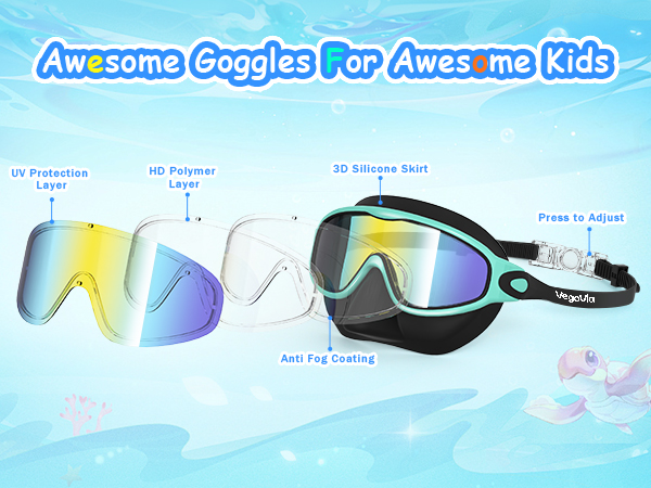 kids goggles with nose cover