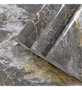 BAYYA Marble Contact Paper for Kitchen Counter Granite Countertop Peel and Stick Wallpaper Grey/G...