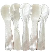 ThougrLyh Caviar Spoon 5pcs Mother of Pearl Spoons for Caviar Ice Cream Sauce 3.54 Inches Shell S...