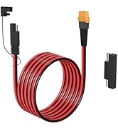 ELFCULB 10AWG XT60 to SAE Connector Extension Cable with SAE Polarity Reverse Adapter for Portabl...