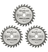 Enventor 3 Pack 3-3/8-inch (85mm) Mini Circular Saw Blade for Mini Circular Saw, 24T Saw Blade Ar...
