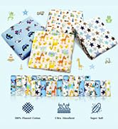 Omilion Receiving Blanket for Baby – 4 Pack – 30 inch x 30 inch – 100% Flannel Cotton - Mixed Pat...