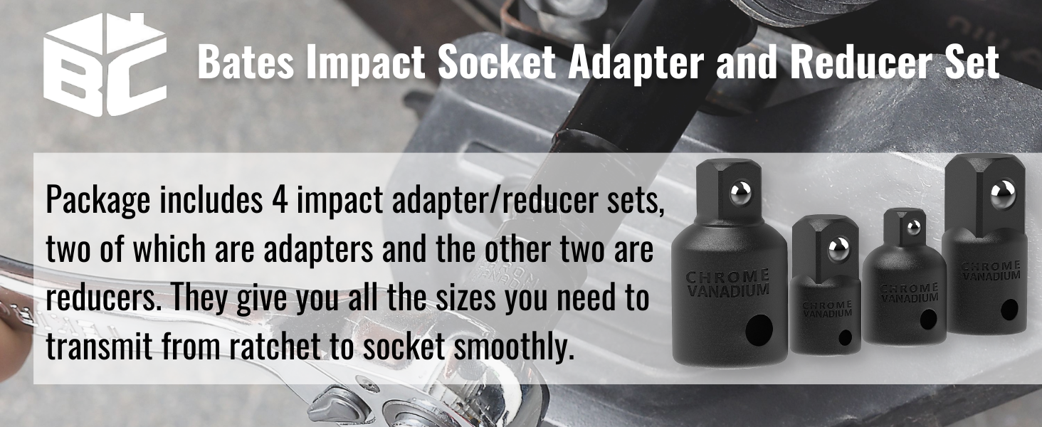 Impact Socket Adapter and Reducer Set