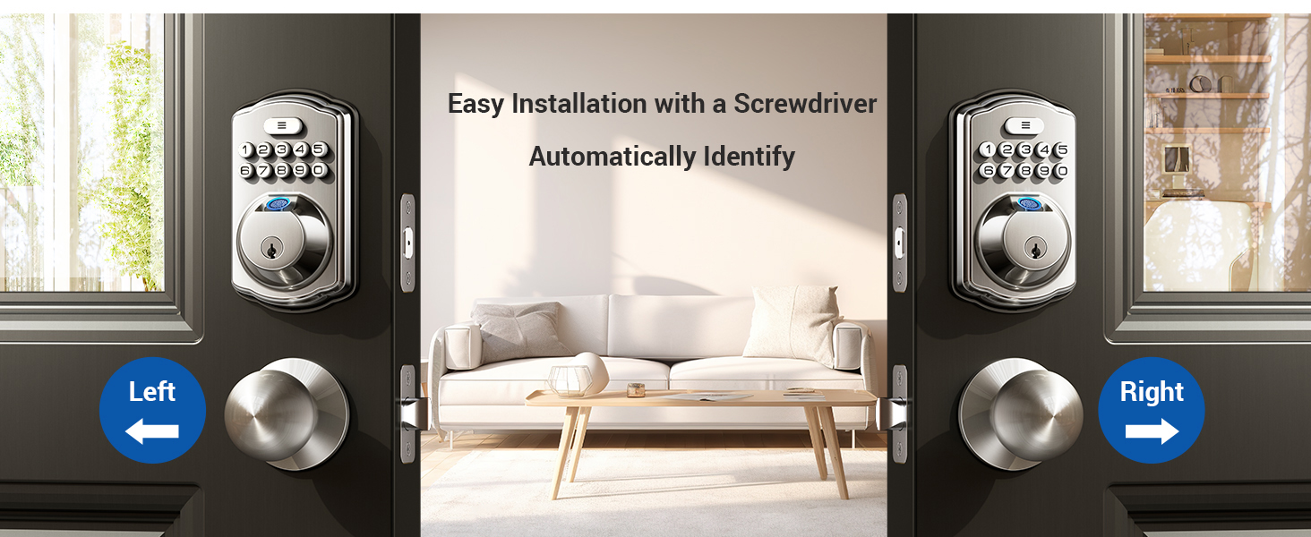 Keypad Deadbolt Left and right door compatibility