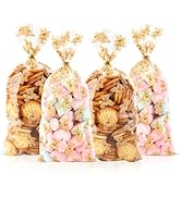 LEOSINDA Cellophane Treat Bags,100 Pcs 5 X 11 Inches Clear Bear Cellophane Bags Candy Bags for Gi...
