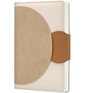 CAGIE Lined Journal for Women, 100GSM Leather Journals for Writing with Buckle Closure,A5 Hardcov...