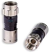 SatelliteSale Indoor/Outdoor Coaxial Connectors for RG-6 Coax Cables (Pack of 4 pcs)