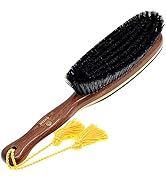KENT CR8 Clothes Brush, 100% Natural Black Boar Bristle Lint Remover for Cashmere, Wool, and Silk...