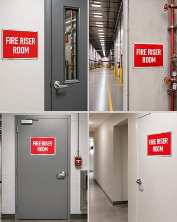 Fire riser room sign