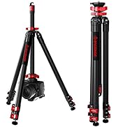 IFOOTAGE 65" Aluminum Camera Tripod, Professional Video Tripod 3 Sections with Centre Pole, Compa...