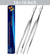2 Pcs 16-Inch Kitchen Tweezers