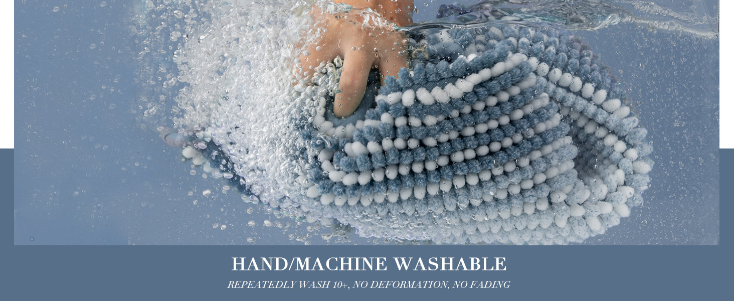 washable bath rug