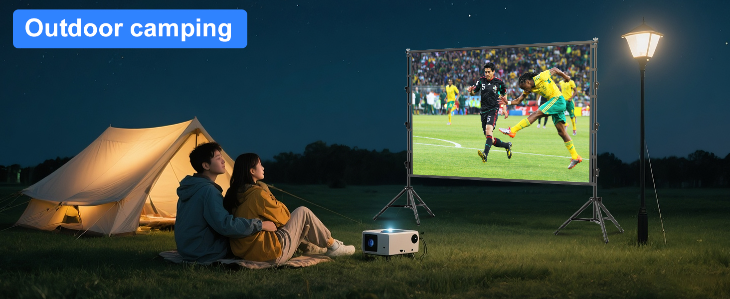 Camping movie night