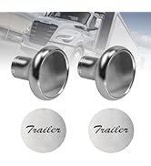 RULLINE Chrome Air Valve Knob Fit Tractor/Trailer Compatible with Peterbilt, Kenworth, Freightlin...
